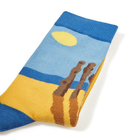 Chaussettes fantaisie LAMES BRISÉES Coton bio 4
