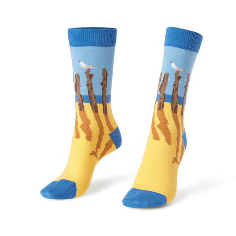 Chaussettes fantaisie LAMES BRISÉES Coton bio 1