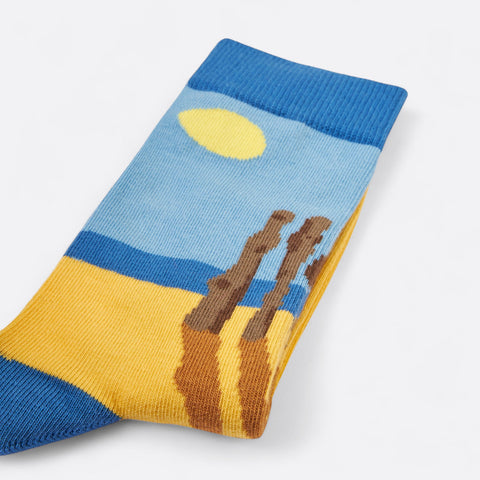 Chaussettes fantaisie LAMES BRISÉES Coton bio 3
