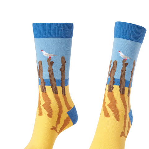 Chaussettes fantaisie LAMES BRISÉES Coton bio 2
