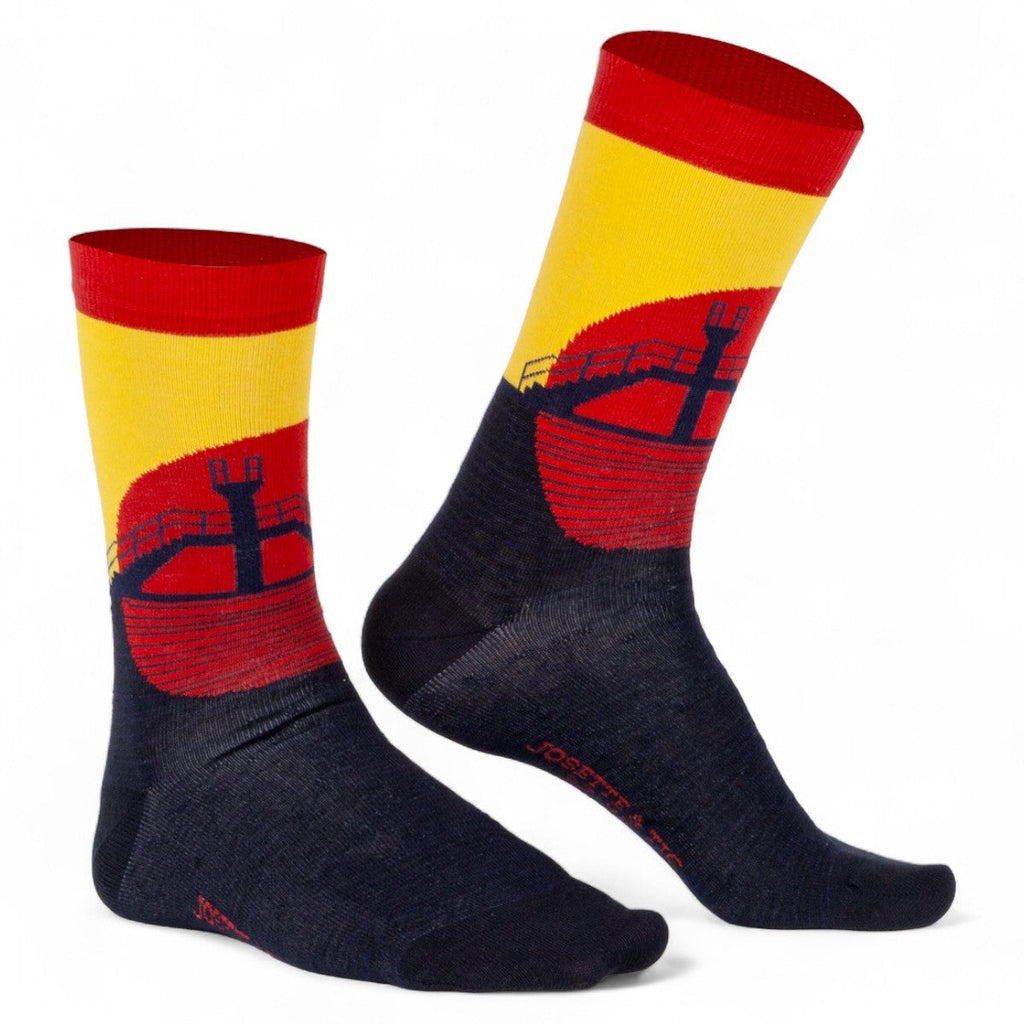 Chaussettes fantaisie LE BAIN DE MINUIT Coton bio 1
