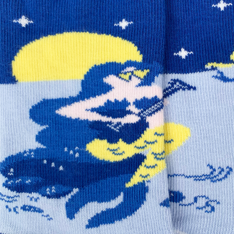 Chaussettes fantaisie LE CHANT DES SIRÈNES BAMBINS Coton bio 2