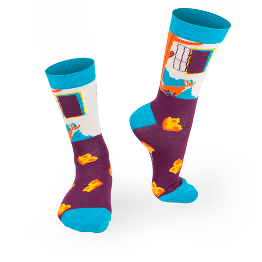 Chaussettes fantaisie LE CORBEAU ET RENARD Coton bio 1