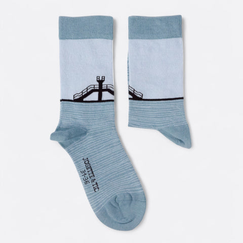 Chaussettes fantaisie LE GRAND BAIN Coton bio 2