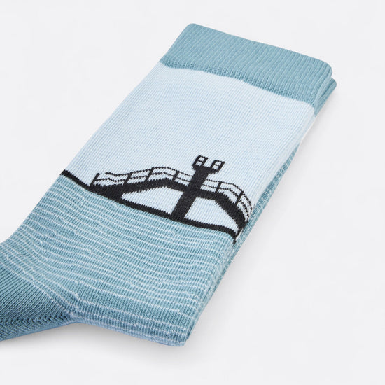 Chaussettes fantaisie LE GRAND BAIN Coton bio 4