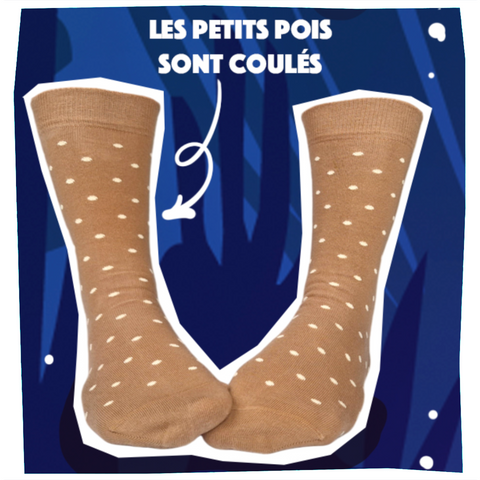 Chaussettes fantaisie LES PETITS POIS SONT COULÉS Coton bio 2