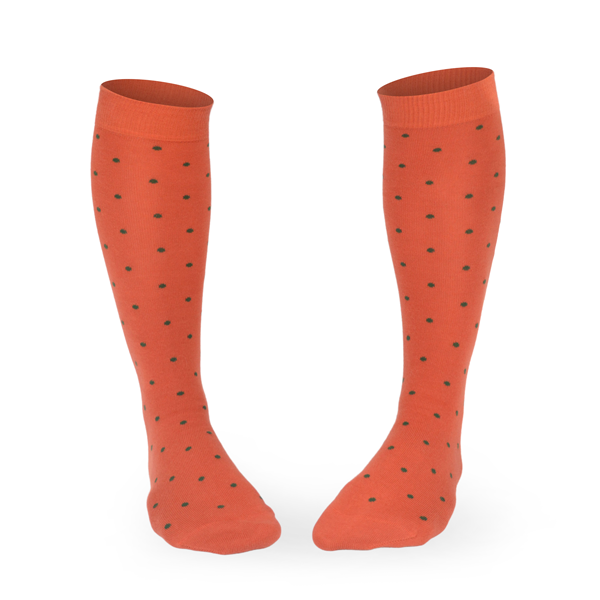 Chaussettes fantaisie LES PETITS POIS SONT ROUILLÉS HAUTES Coton bio 1
