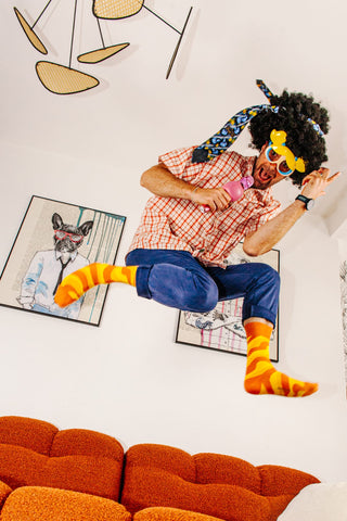 Chaussettes fantaisie LET’S GROOVE! Coton bio 2