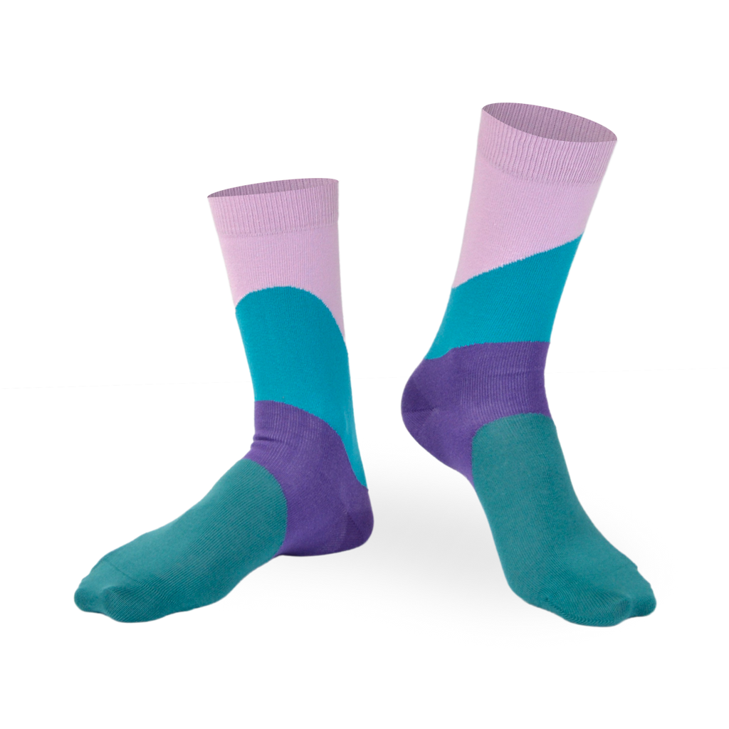 Chaussettes fantaisie LOGARITHMES Coton bio 1