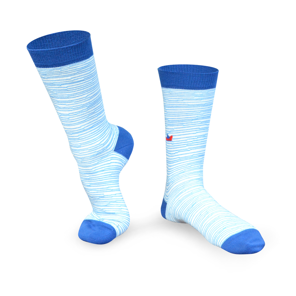 Chaussettes fantaisie LOIN DU BORD Coton bio 1