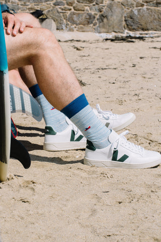 Chaussettes fantaisie LOIN DU BORD Coton bio 2