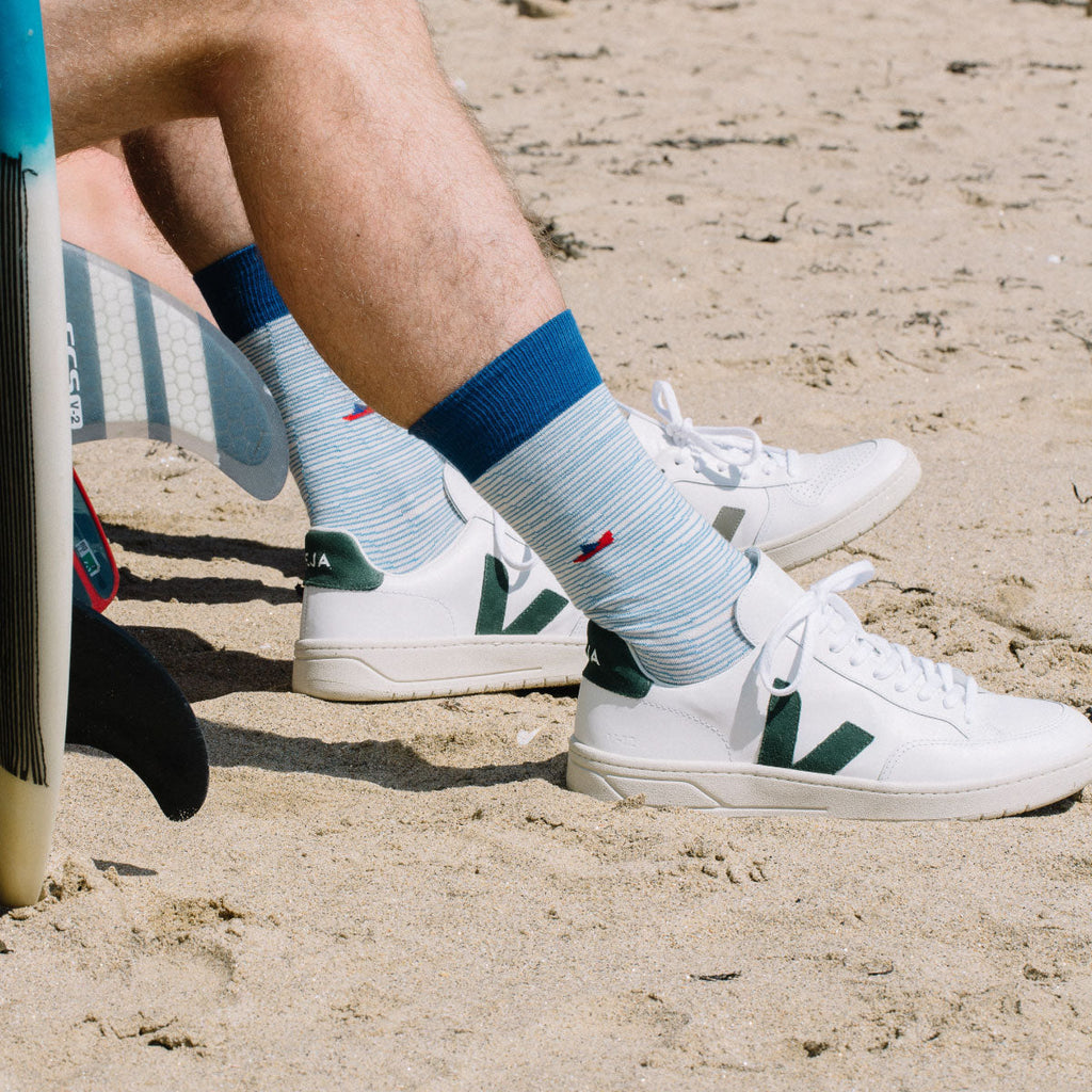 Chaussettes fantaisie LOIN DU BORD Coton bio 1