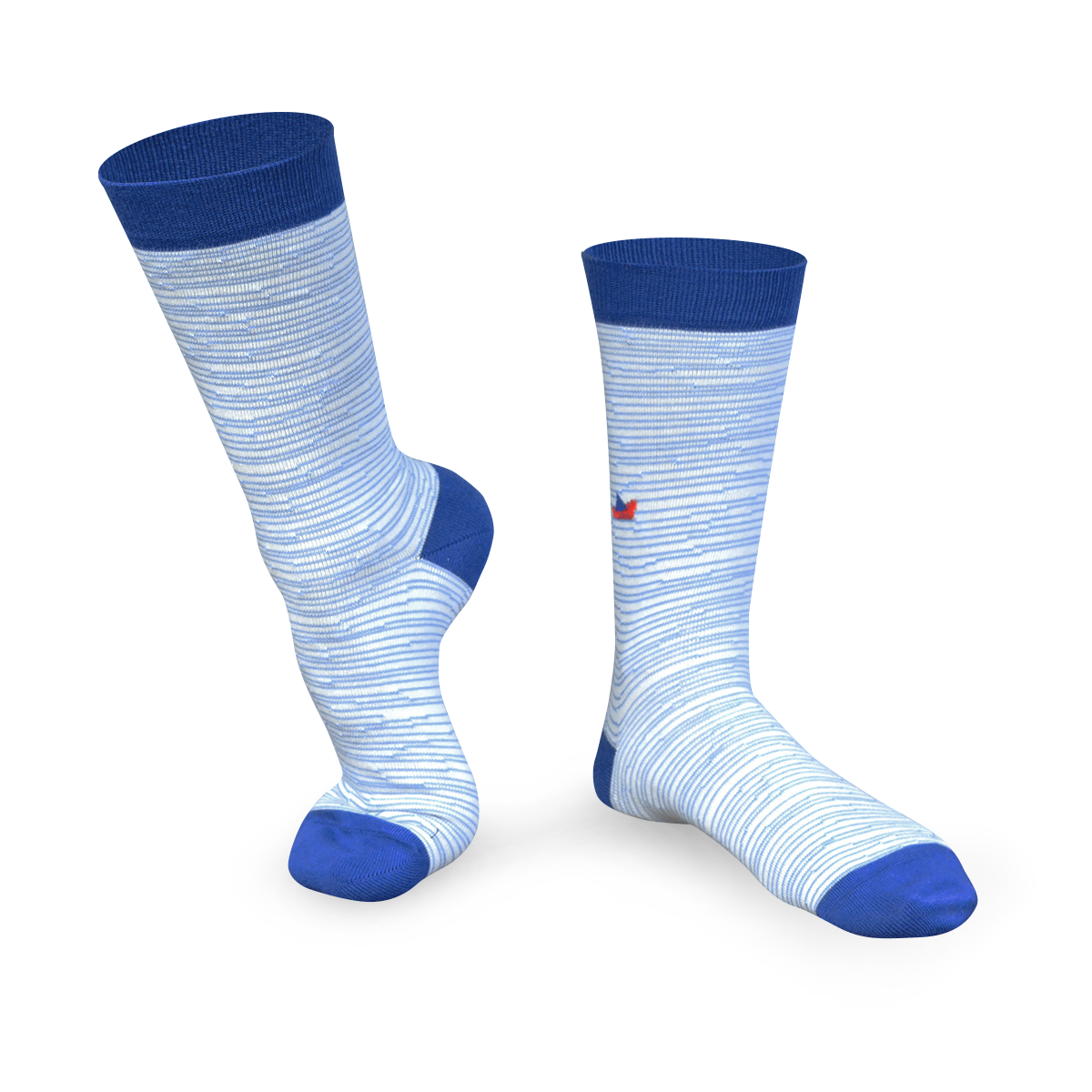 Chaussettes fantaisie LOIN DU BORD Coton bio 2