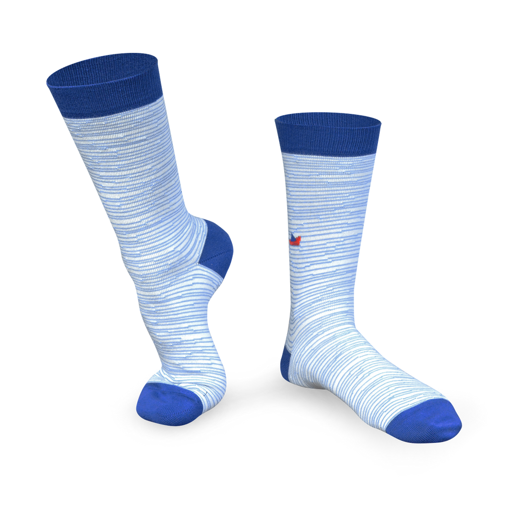 Chaussettes fantaisie LOIN DU BORD Coton bio 2