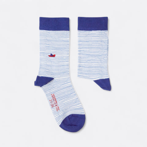 Chaussettes fantaisie LOIN DU BORD Coton bio 2