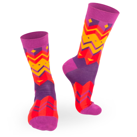 Chaussettes fantaisie LOPI Coton bio 1