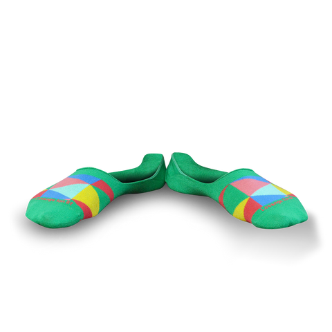 Chaussettes fantaisie LOSANGE TON LIT INVISIBLES Coton bio 1