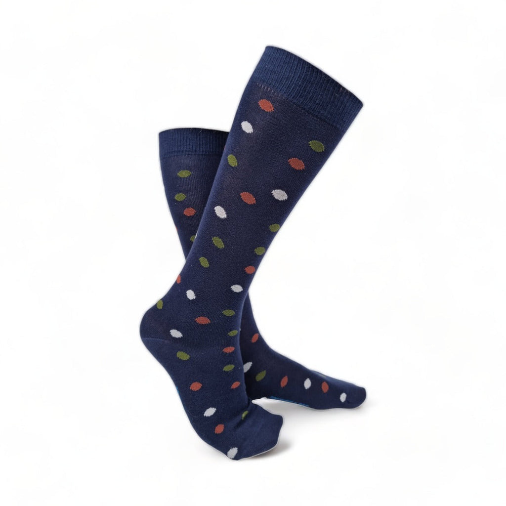 Chaussettes fantaisie LUCIOLES BIOLUMINESCENTES HAUTES Coton bio 1