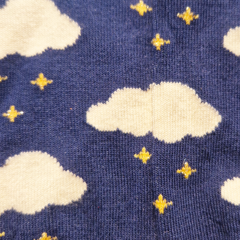 Chaussettes fantaisie MARCHAND D’ETOILES COURTES Coton bio 2