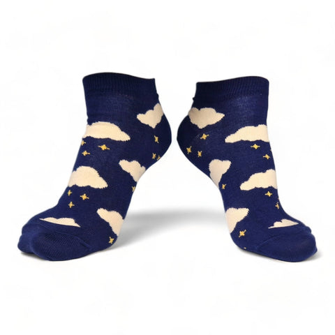 Chaussettes fantaisie MARCHAND D’ETOILES COURTES Coton bio 1
