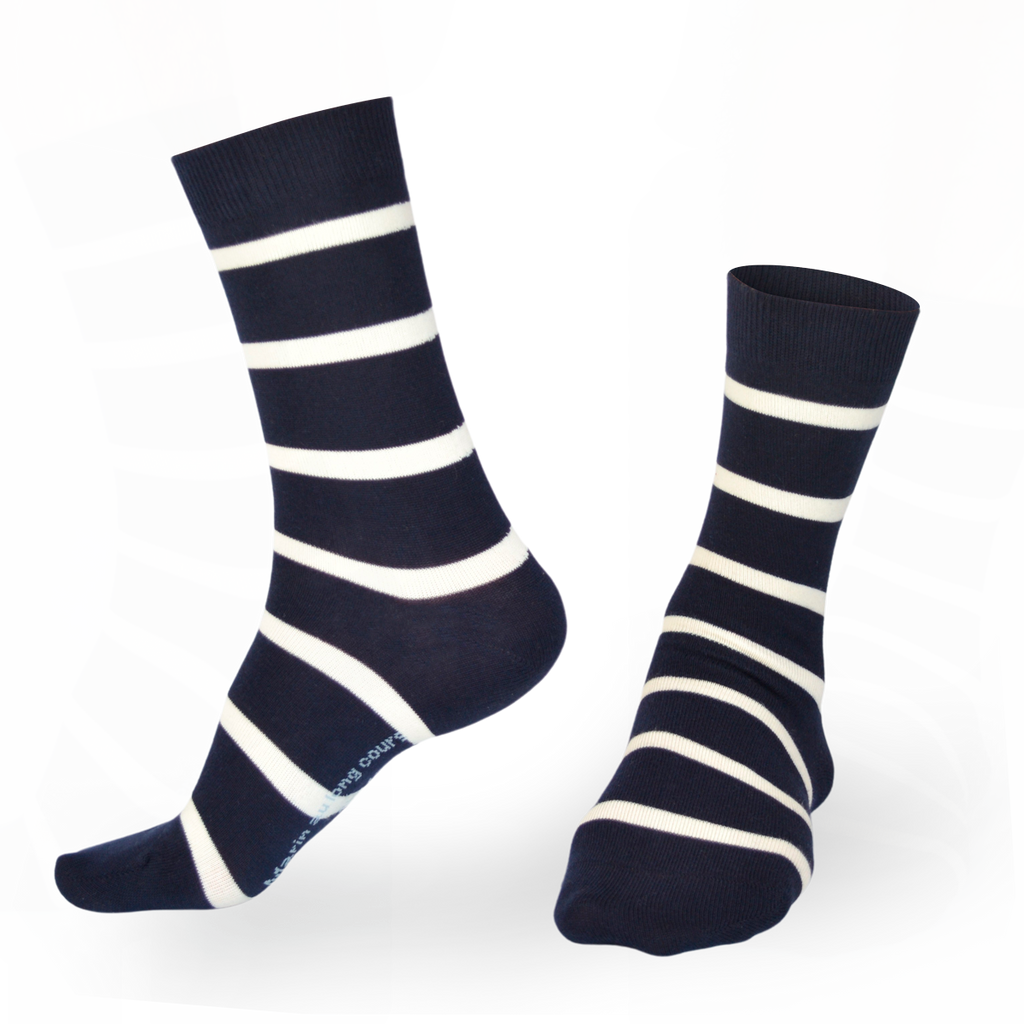 Chaussettes fantaisie MARIN AU LONG COURS Coton bio 1