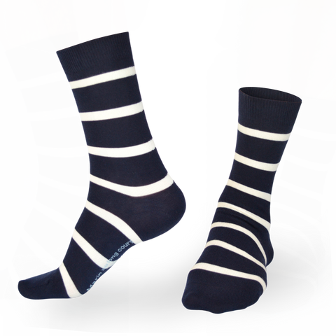 Chaussettes fantaisie MARIN AU LONG COURS Coton bio 1