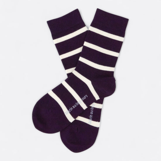 Chaussettes fantaisie MARIN AU LONG COURS Coton bio 1