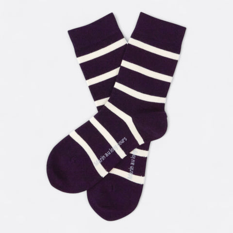 Chaussettes fantaisie MARIN AU LONG COURS Coton bio 1