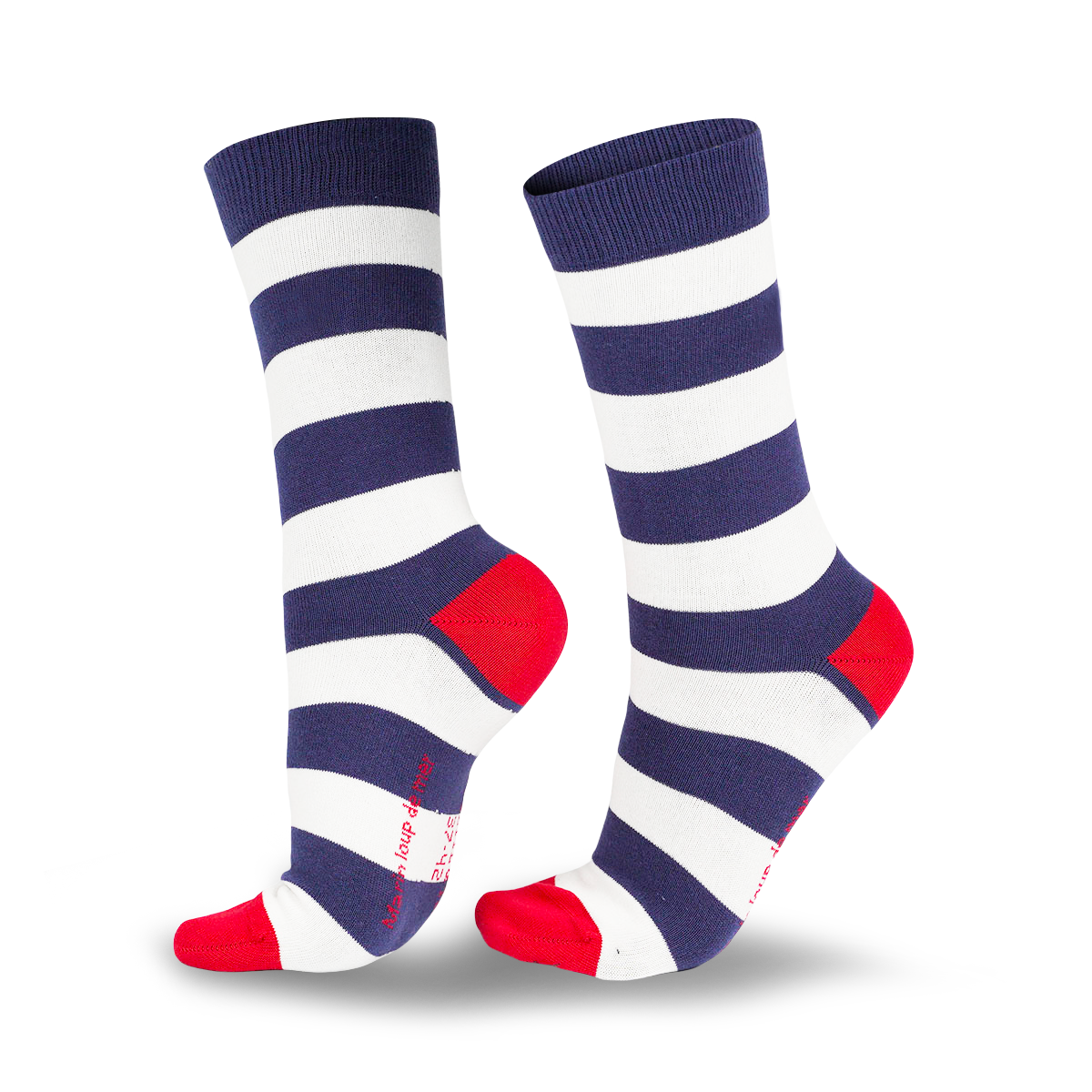 Chaussettes fantaisie MARIN LOUP DE MER Coton bio 1