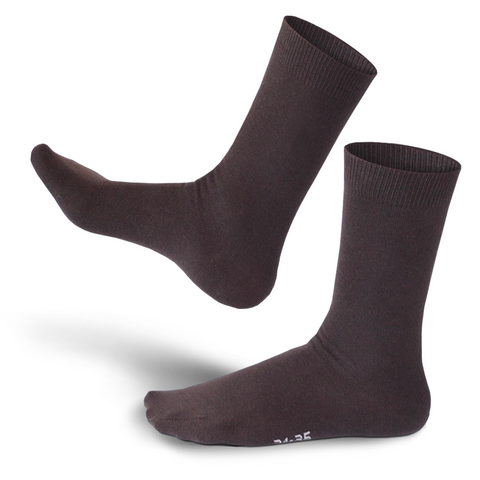 Chaussettes fantaisie MARRON NOUS Coton bio 1