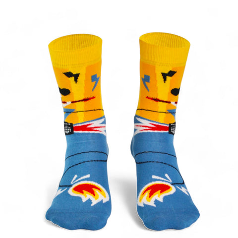 Chaussettes fantaisie METTRE LE FEU Coton bio 2