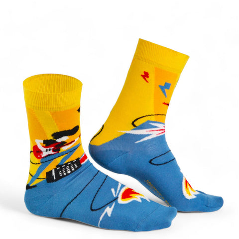 Chaussettes fantaisie METTRE LE FEU Coton bio 1