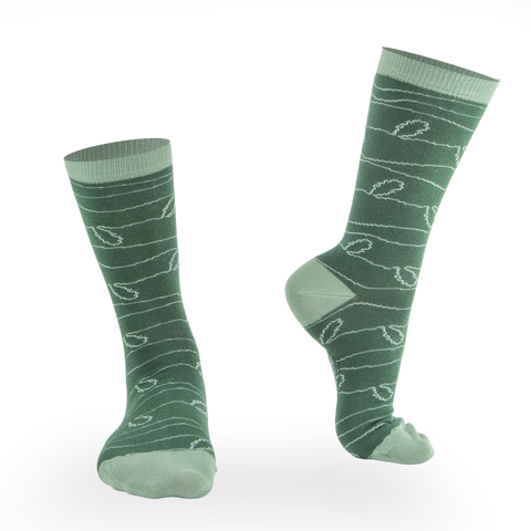 Chaussettes fantaisie MILLE FEUILLES Coton bio 1