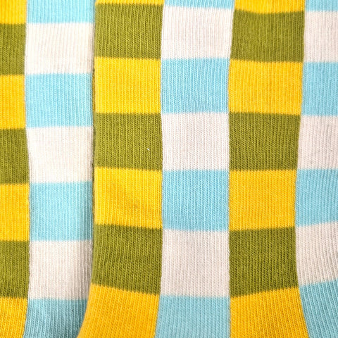 Chaussettes fantaisie NAPPE AU CARRÉ Coton bio 3