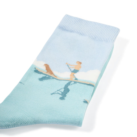 Chaussettes fantaisie NE PAS EN FICHER UNE RAME Coton bio 3