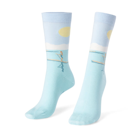Chaussettes fantaisie NE PAS EN FICHER UNE RAME Coton bio 1