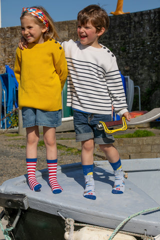 Chaussettes fantaisie OHÉ! DU BATEAU BAMBINS Coton bio 2