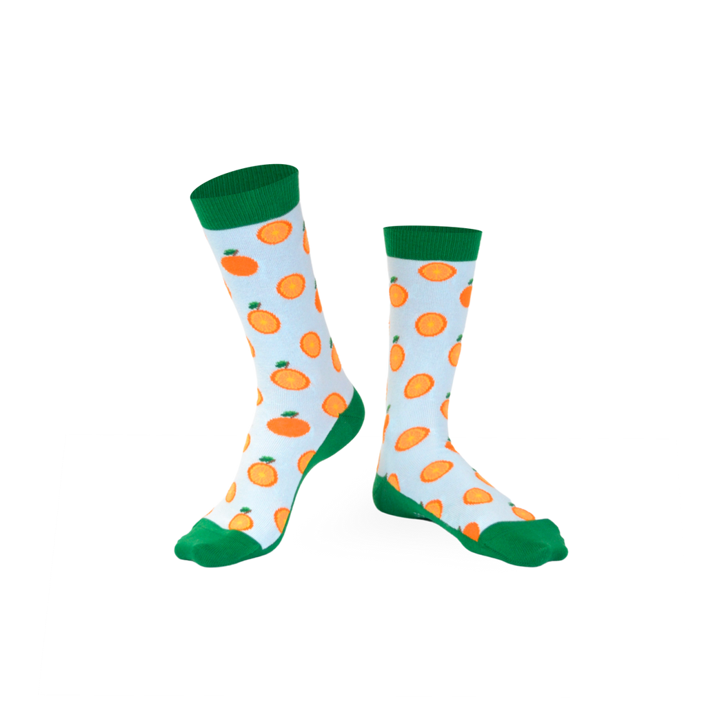 Chaussettes fantaisie ORANGE PRESSÉE Coton bio 1