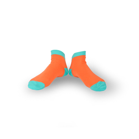 Chaussettes fantaisie PANARD A L’ORANGE COURTES Coton bio 1