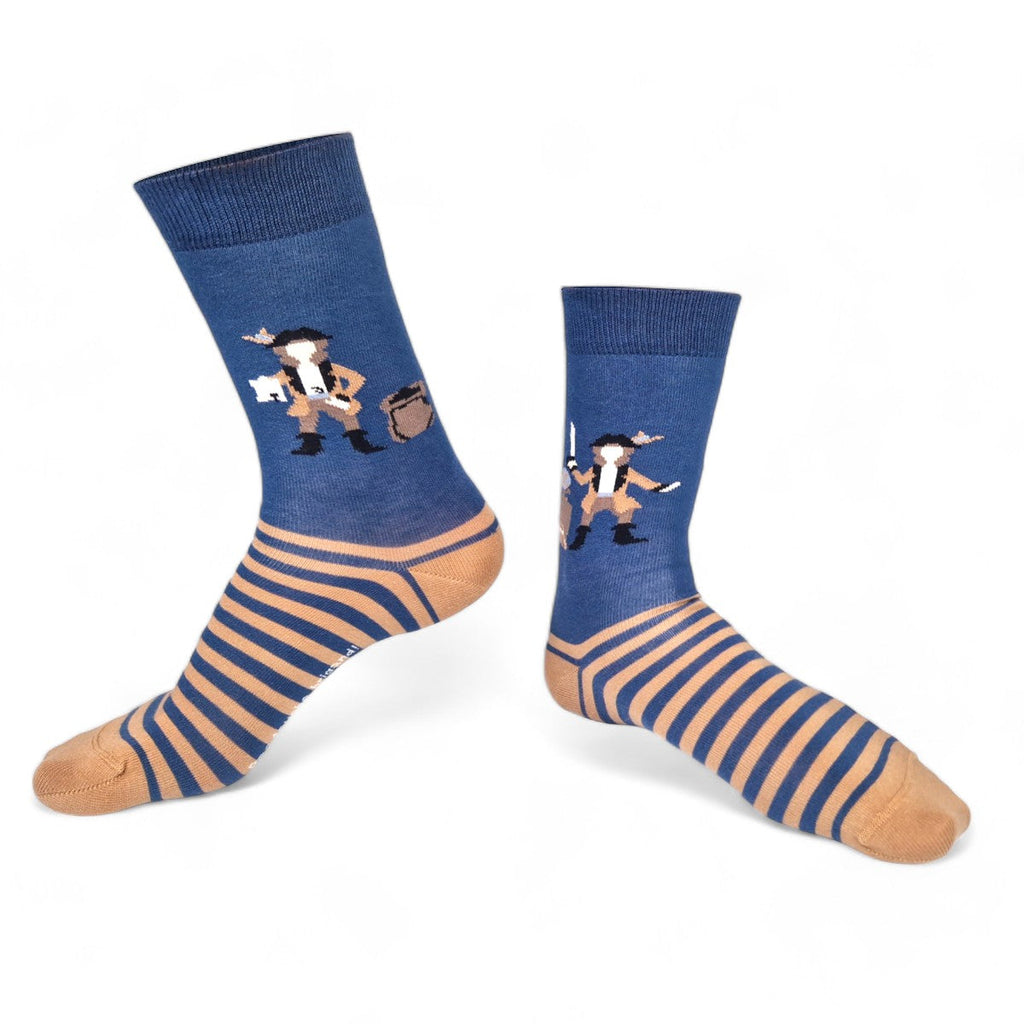 Chaussettes fantaisie PAS TOUCHE BRIGAND! Coton bio 1