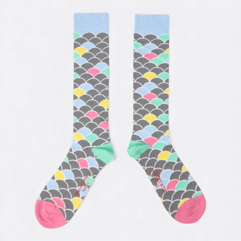 Chaussettes fantaisie PEAU DE LICORNE HAUTES Coton bio 2