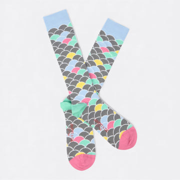 Chaussettes fantaisie PEAU DE LICORNE HAUTES Coton bio 1