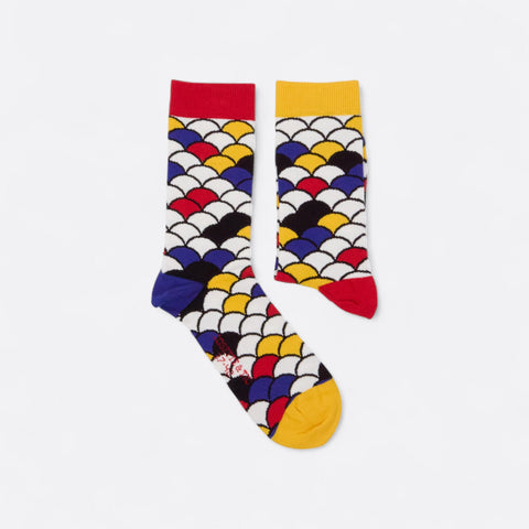 Chaussettes fantaisie PEAU DE PEINTURE Coton bio 2