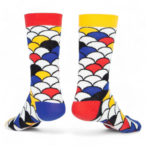 Chaussettes fantaisie PEAU DE PEINTURE Coton bio 3