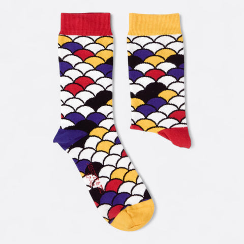 Chaussettes fantaisie PEAU DE PEINTURE Coton bio 2