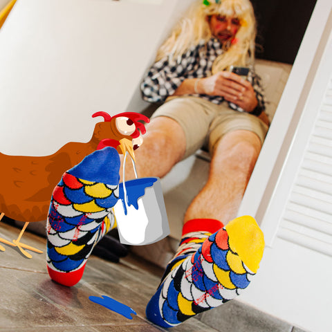 Chaussettes fantaisie PEAU DE PEINTURE Coton bio 1