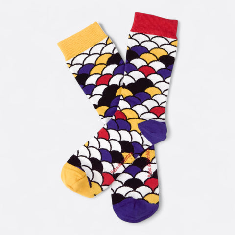 Chaussettes fantaisie PEAU DE PEINTURE Coton bio 1