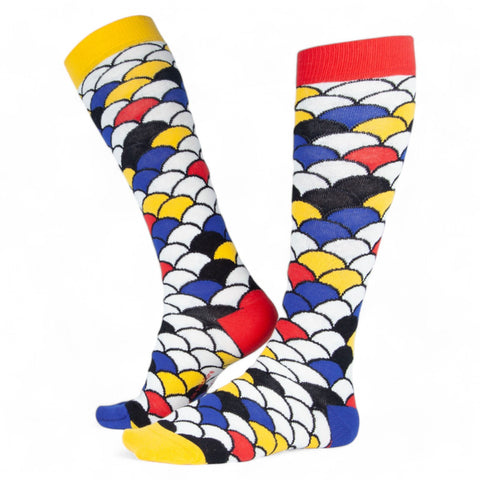 Chaussettes fantaisie PEAU DE PEINTURE HAUTES Coton bio 2