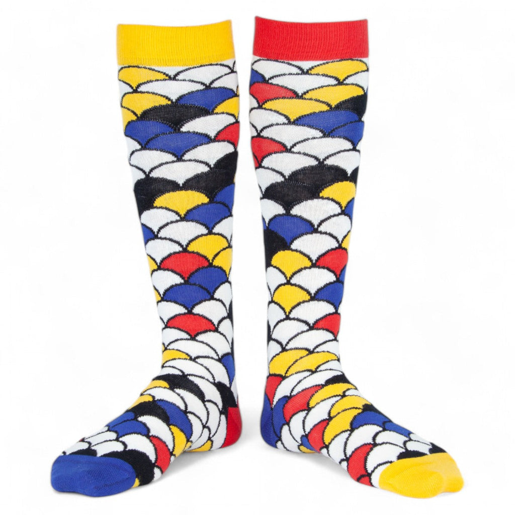 Chaussettes fantaisie PEAU DE PEINTURE HAUTES Coton bio 1