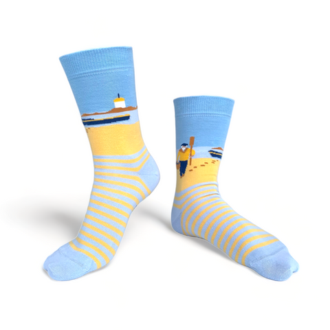 Chaussettes fantaisie PÊCHEUR DU DIMANCHE Coton bio 1
